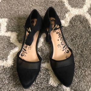 Black Mary Jane Flats